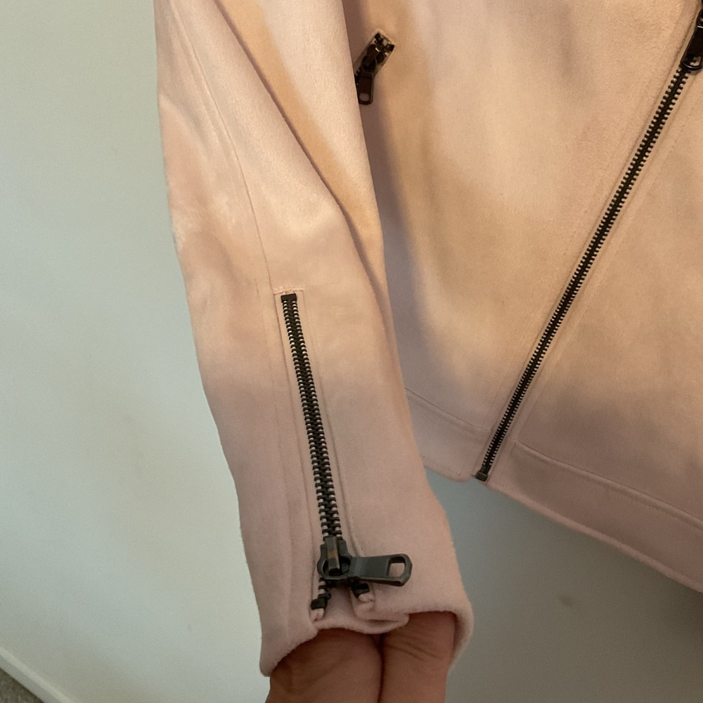 Banana Republic Light Pink Suede Jacket - Picture 4 of 6